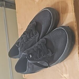 Vans used black sneakers size 7